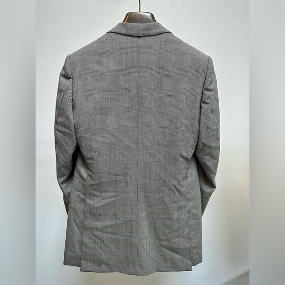 Tom Ford 3 Piece Suit Wool Peak Lapel Glen Plaid Check Jacket Vest Trousers 50R - Picture 3 of 15